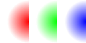 An image of three radially-blended semicircles that are further apart
