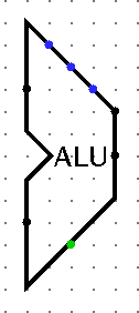 An image of the datapath's ALU